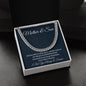 Mother & Son, Cuban Link Chain, Birthday Gift From Mom, Mom To Son Gift, Men Jewelry, I Love You Son. - Family Gear Collections