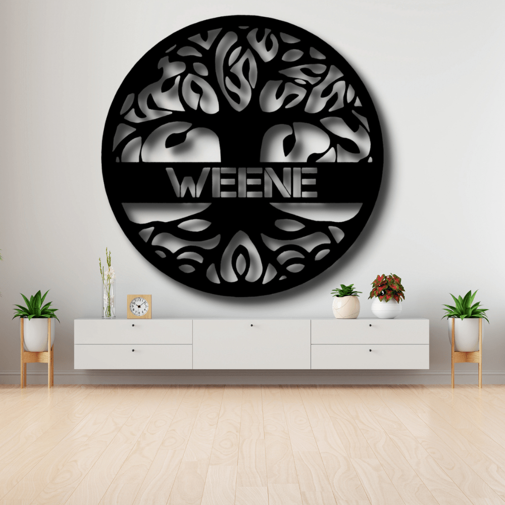 Personalized Tree of Life Metal Sign, Custom Tree Of Life Wall Art, Livingroom Hangings, Wall Art Decor, Indoor Wall Art, Birthday Gift - Family Gear Collections