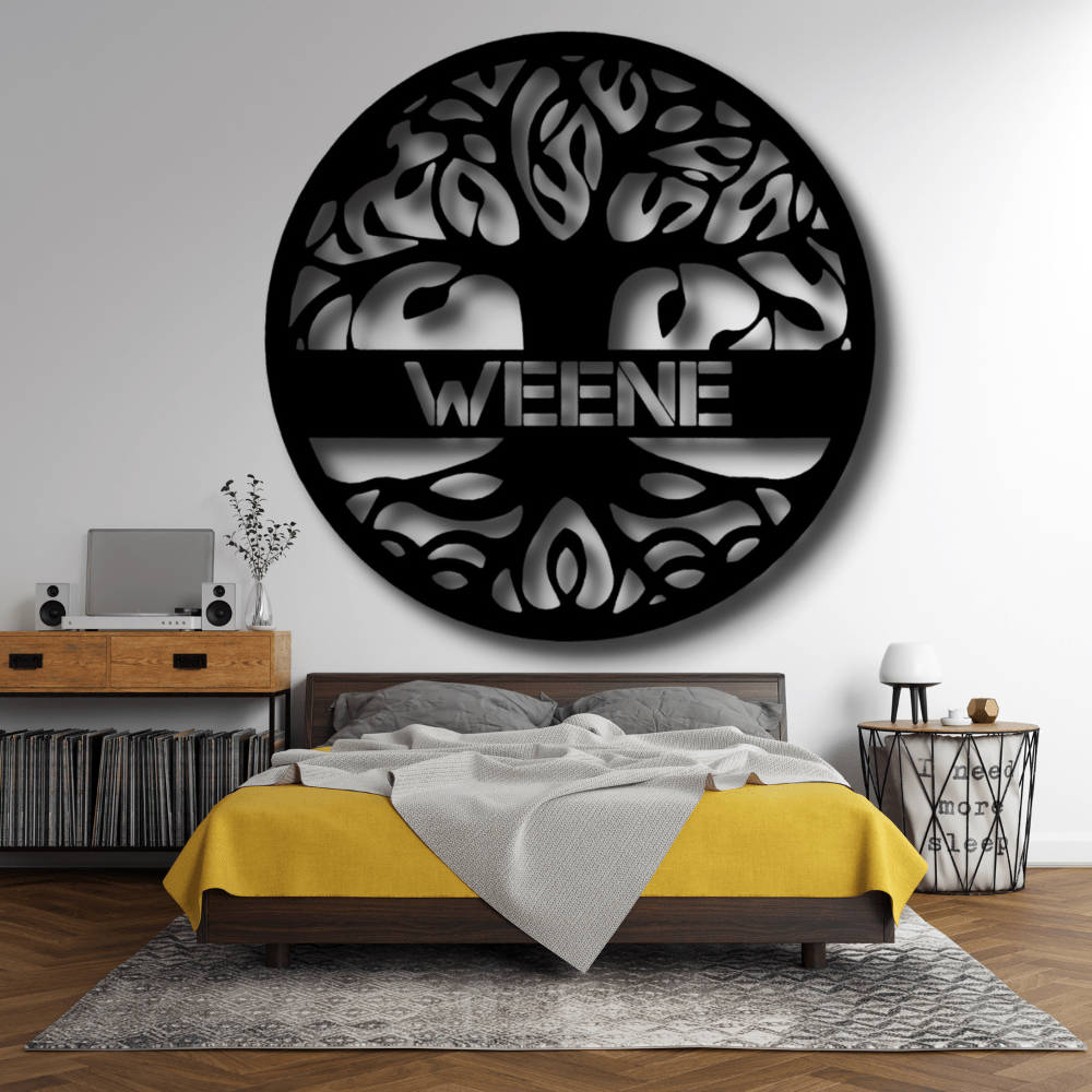 Personalized Tree of Life Metal Sign, Custom Tree Of Life Wall Art, Livingroom Hangings, Wall Art Decor, Indoor Wall Art, Birthday Gift - Family Gear Collections
