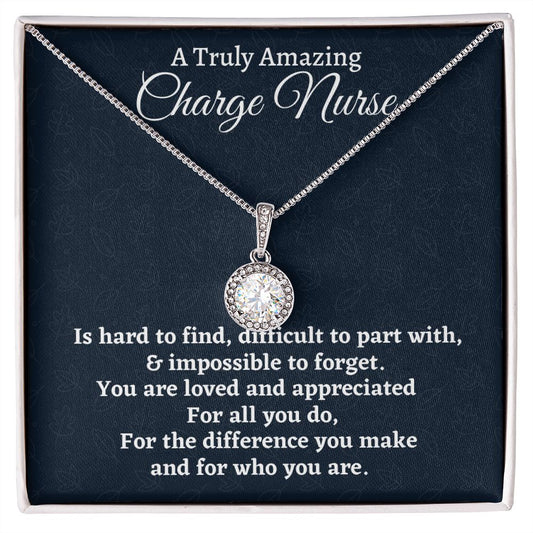 To A Truly Amazing Nurse, Eternal Hope Necklace, Appreciation Gift For Nurse Mom, Mothers Day Gift, Christmas Gift, Women Jewelry, From Proud Son. - Family Gear Collections
