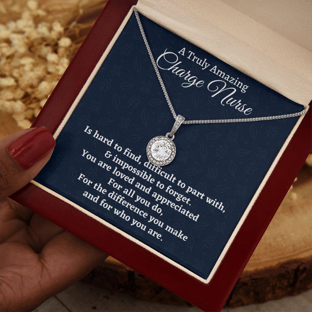 To A Truly Amazing Nurse, Eternal Hope Necklace, Appreciation Gift For Nurse Mom, Mothers Day Gift, Christmas Gift, Women Jewelry, From Proud Son. - Family Gear Collections