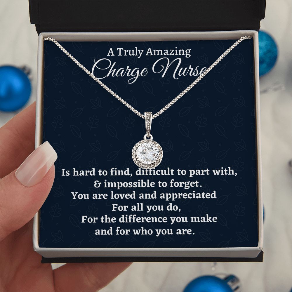 To A Truly Amazing Nurse, Eternal Hope Necklace, Appreciation Gift For Nurse Mom, Mothers Day Gift, Christmas Gift, Women Jewelry, From Proud Son. - Family Gear Collections