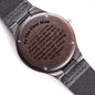 To Amazing Dad, Wedding Day Gift For Dad, Engraved Wooden Watch, Birthday Gift For Him, From Daughter - Family Gear Collections