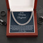 To My Amazing Boyfriend Cuban Link Necklace, Birthday Gift, Christmas Gift, From Loving Girlfriend - Family Gear Collections