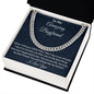 To My Amazing Boyfriend Cuban Link Necklace, Birthday Gift, Christmas Gift, From Loving Girlfriend - Family Gear Collections