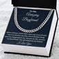 To My Amazing Boyfriend Cuban Link Necklace, Birthday Gift, Christmas Gift, From Loving Girlfriend - Family Gear Collections