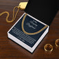 To My Amazing Boyfriend Cuban Link Necklace, Birthday Gift, Christmas Gift, From Loving Girlfriend - Family Gear Collections