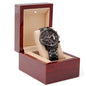 To My Amazing Dad, Wedding Day Gift For Dad, Engraved Design Black Chronograph Watch, From Loving Daughter - Family Gear Collections