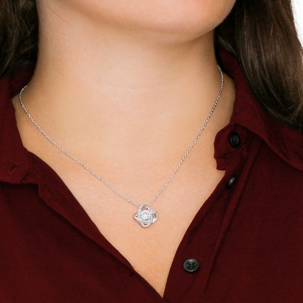 To My Beautiful Husband's Mom, Love Knot Necklace , Mothers Day Gift, Birthday Gift For Her, From Daughter In Love. - Family Gear Collections