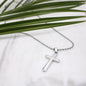 To My Beautiful Niece, Stainless Cross Necklace W/Ball Chain, Baptism Gift, Graduation Gift For Niece, Congratulations Gift, From Loving Uncle. - Family Gear Collections