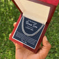 To My Bonus Son Cuban Chain, Gift to Stepson, Christmas Gift or Birthday Gift, Gift For Son In Law - Family Gear Collections