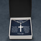To My Bonus son Stainless Cross Necklace w/ Ball Chain, Navy Bonus Son Gift, Military Son Gift, Bonus Son Birthday Gift, Gift From Stepdad or Stepmom, Christmas Gift. - Family Gear Collections