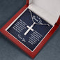 To My Bonus son Stainless Cross Necklace w/ Ball Chain, Navy Bonus Son Gift, Military Son Gift, Bonus Son Birthday Gift, Gift From Stepdad or Stepmom, Christmas Gift. - Family Gear Collections