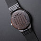 To My Boyfriend Engraved Wooden Watch, Meaningful Gift, Christmas Gift, Valentine Gift - Family Gear Collections