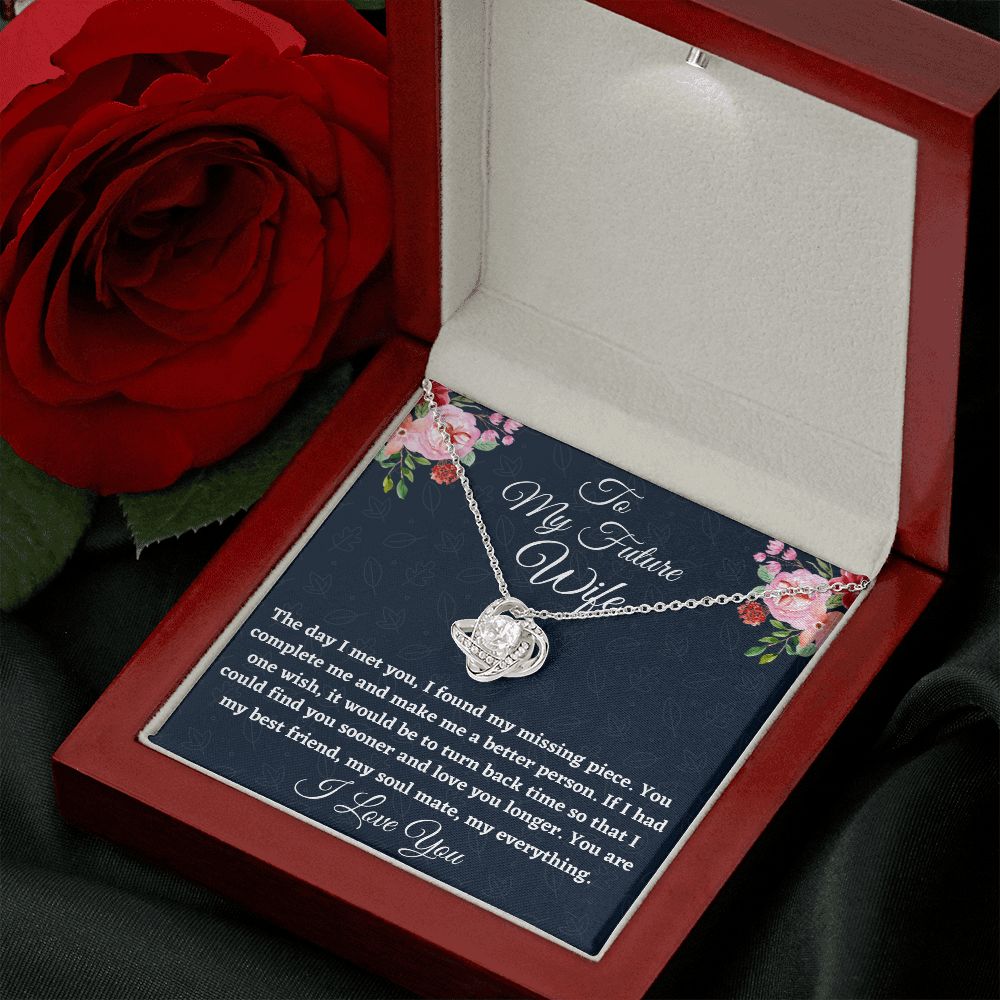 To My Future Wife, Love Knot Necklace, Appreciation Gift, Christmas Gift, I Love You. - Family Gear Collections