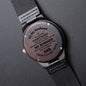 To My Husband, Engraved Wooden Watch, Christmas Gift, Birthday Gift, From Loving Wife - Family Gear Collections