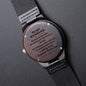 To My Loving Husband Engraved Wooden Watch, Wedding Anniversary Gift, Christmas Gift, I Love You - Family Gear Collections