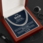To My Man Cuban Link Chain, Birthday or Anniversary Gift for Him, Christmas Gift, Gift For Him, Boyfriend or Husband Birthday Gift - Family Gear Collections