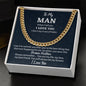 To My Man Cuban Link Chain, Birthday or Anniversary Gift for Him, Christmas Gift, Gift For Him, Boyfriend or Husband Birthday Gift - Family Gear Collections