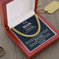 To My Man Cuban Link Chain, Birthday or Anniversary Gift for Him, Christmas Gift, Gift For Him, Boyfriend or Husband Birthday Gift - Family Gear Collections