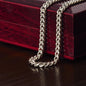 To My Man Cuban Link Chain, Birthday or Anniversary Gift for Him, Christmas Gift, Gift For Him, Boyfriend or Husband Birthday Gift - Family Gear Collections
