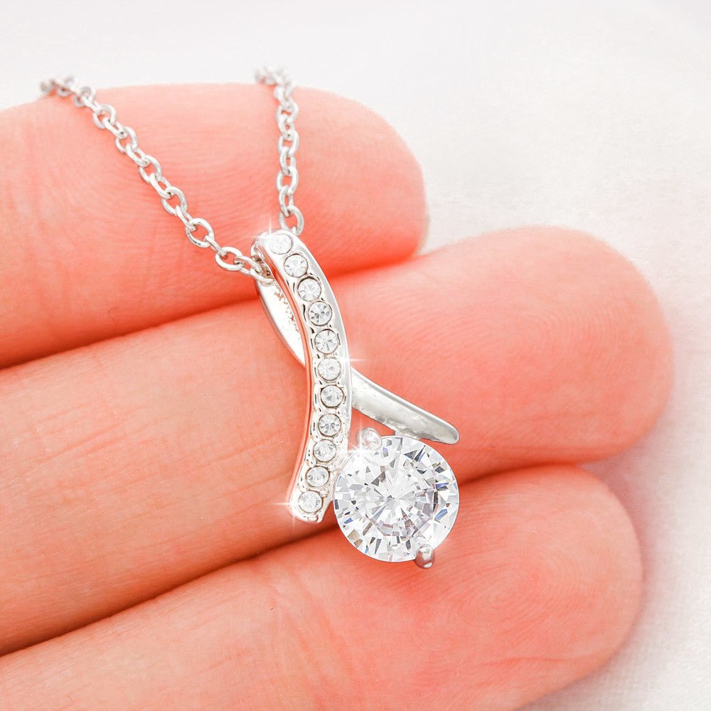 To My Mother In Love, Alluring Beauty Necklace, Mother's Day Gift, Husband's Mom jewelry, I Love You. - Family Gear Collections