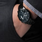 To My Stepped Up Dad, Engraved Design Black Chronograph Watch, Christmas Gift, Birthday Gift For Him. - Family Gear Collections