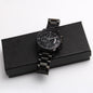 To My Stepped Up Dad, Engraved Design Black Chronograph Watch, Christmas Gift, Birthday Gift For Him. - Family Gear Collections