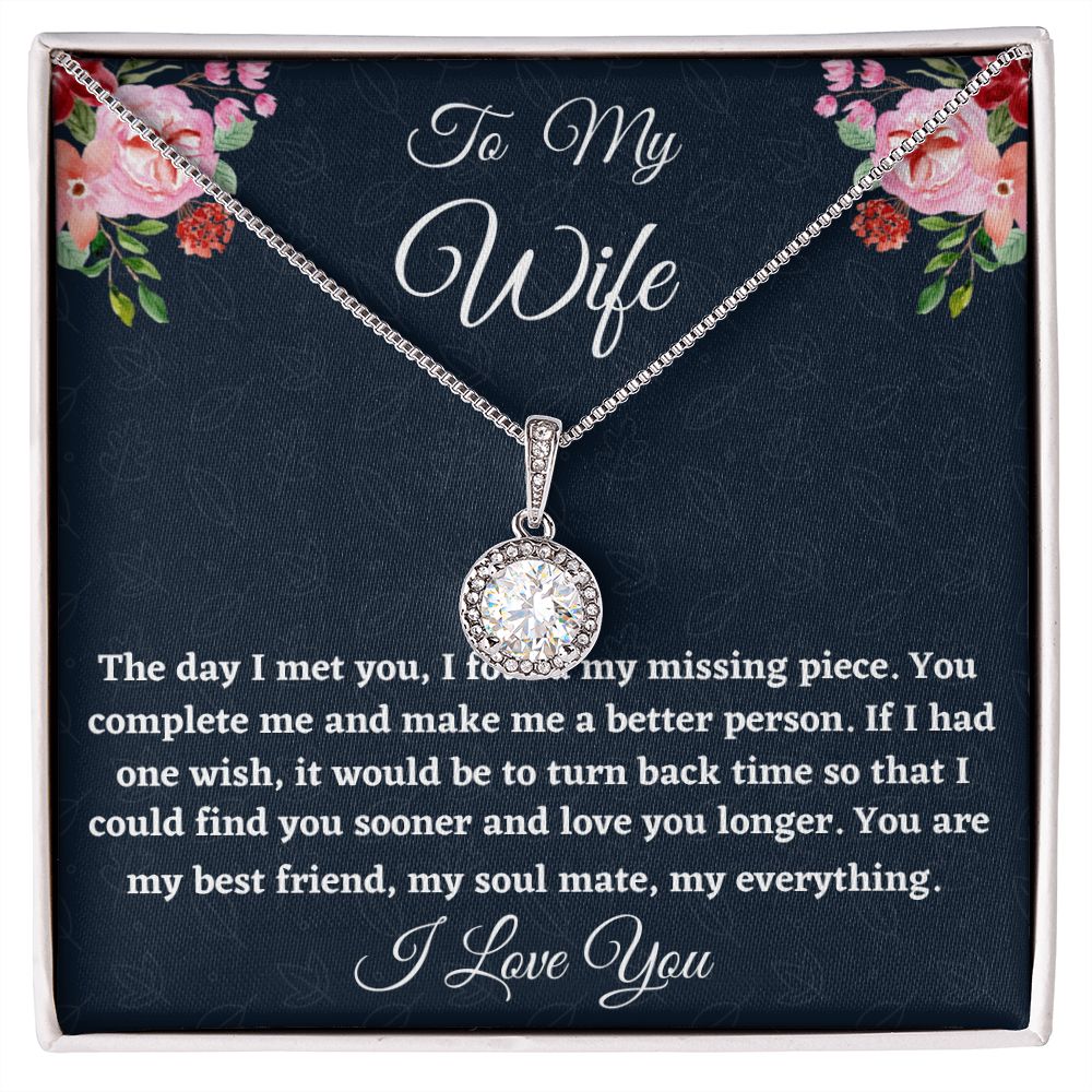 To My Wife, Eternal Hope Necklace, Christmas Gift For Amazing Wife, Birthday Gift, From Loving Husband. - Family Gear Collections