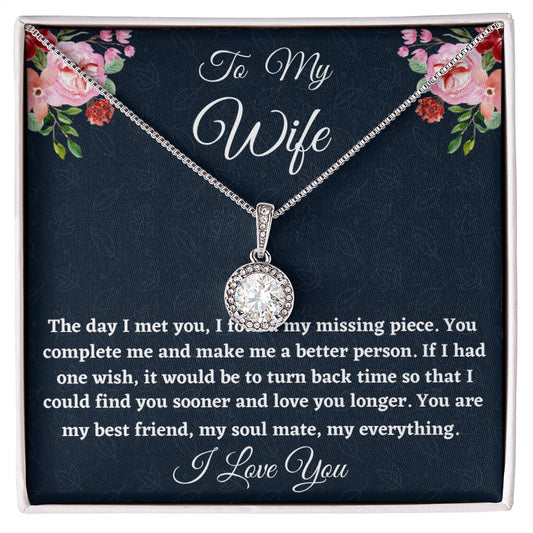 To My Wife, Eternal Hope Necklace, Christmas Gift For Amazing Wife, Birthday Gift, From Loving Husband. - Family Gear Collections