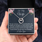 To My Wife, Lucky In Love Necklace, Christmas Gift For Amazing Wife, Birthday Gift, From Loving Husband. - Family Gear Collections