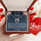 To My Wife, Lucky In Love Necklace, Christmas Gift For Amazing Wife, Birthday Gift, From Loving Husband. - Family Gear Collections