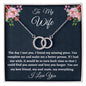 To My Wife, Perfect Pair Necklace, Christmas Gift For Amazing Wife, Birthday Gift, From Loving Husband. - Family Gear Collections