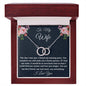 To My Wife, Perfect Pair Necklace, Christmas Gift For Amazing Wife, Birthday Gift, From Loving Husband. - Family Gear Collections