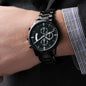 To Our Bonus Son Engraved Design Black Chronograph Watch, Wedding Anniversary Gift, Birthday Gift - Family Gear Collections