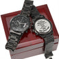 To Our Bonus Son, Engraved Design Black Chronograph Watch, Wedding Day Gift For Son In Law, Christmas Gift - Family Gear Collections