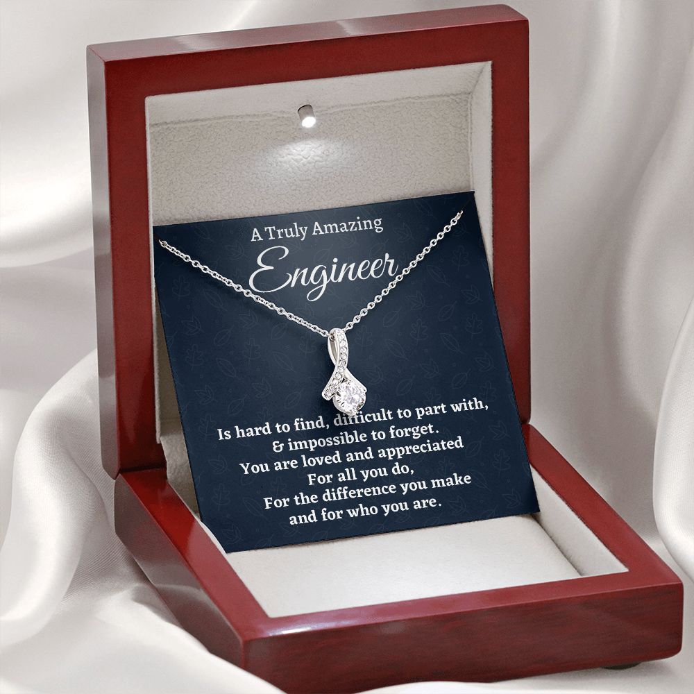 To Truly Amazing Engineer Gift, Alluring Beauty Necklace, Appreciation Gift For An Engineer, Jewelry Gift For Women, Farewell Gift. - Family Gear Collections