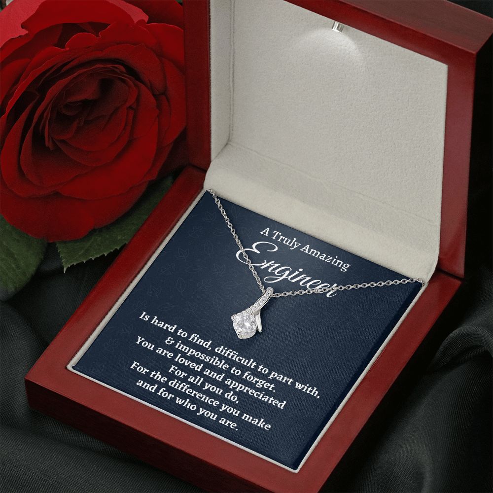 To Truly Amazing Engineer Gift, Alluring Beauty Necklace, Appreciation Gift For An Engineer, Jewelry Gift For Women, Farewell Gift. - Family Gear Collections
