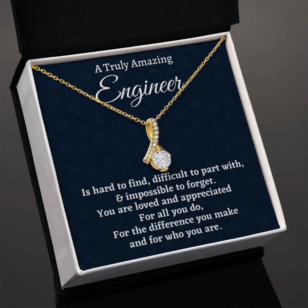 To Truly Amazing Engineer Gift, Alluring Beauty Necklace, Appreciation Gift For An Engineer, Jewelry Gift For Women, Farewell Gift. - Family Gear Collections