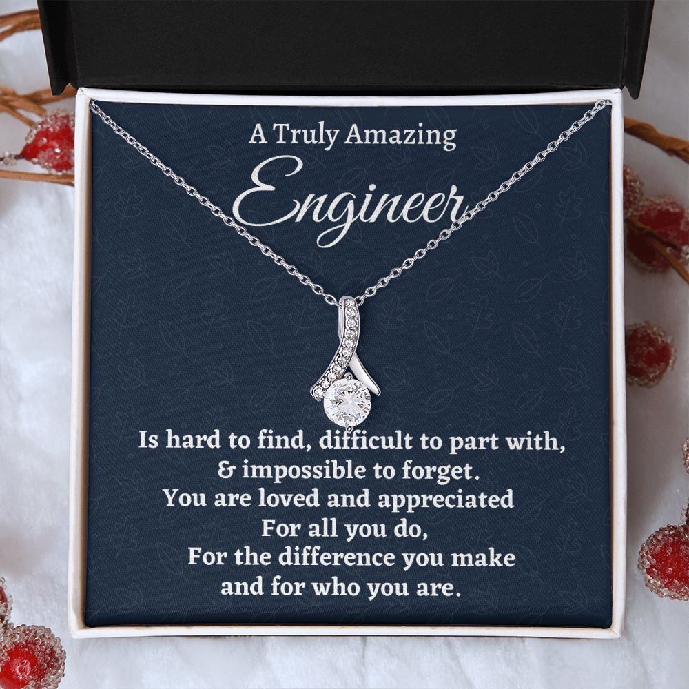 To Truly Amazing Engineer Gift, Alluring Beauty Necklace, Appreciation Gift For An Engineer, Jewelry Gift For Women, Farewell Gift. - Family Gear Collections