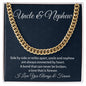 Uncle And Nephew Gift, Cuban Link Chain, Men's Chain Necklace, Birthday Present or Christmas Gift For Him, Graduation Gift for Nephew - Family Gear Collections