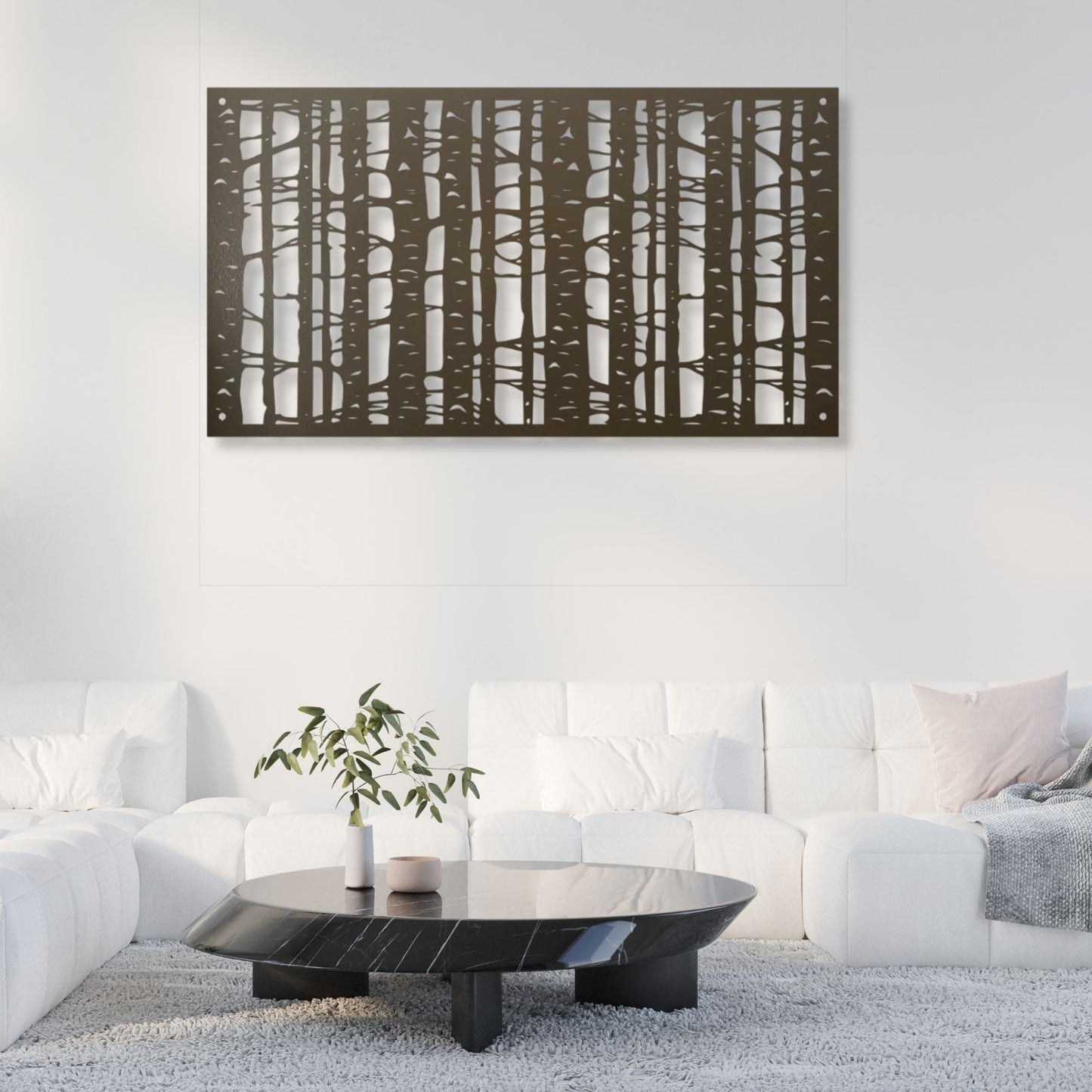 Birch Tree Metal Art Decor, Metal Wall Art, Rustic Home Decor, Nature Wall Art, Woodland Decor, Forest Farmhouse Wall Hanging, Gift Idea
