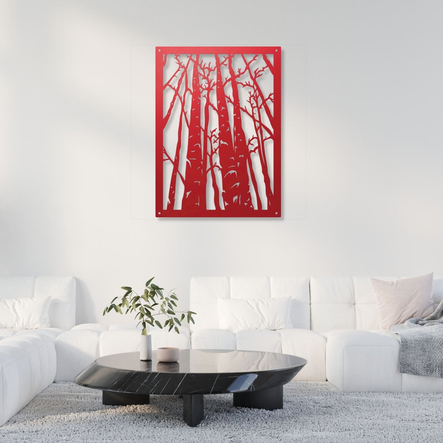 Birch Tree Wall Art Decor, Nature Wall Art, Forest Artwork, Woodland Decor, Rustic Wall Art, Tree Print, Botanical Art, Living Room Decor