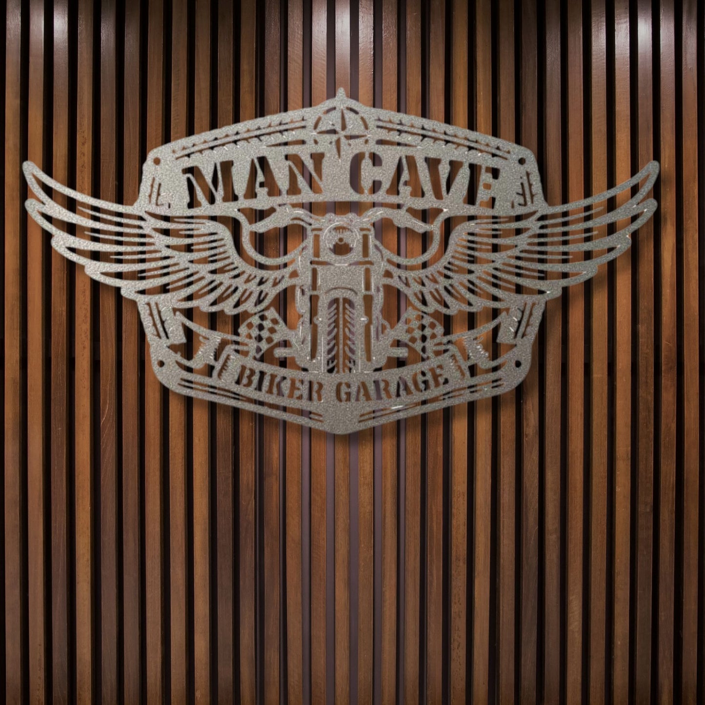 Biker Garage Metal Sign, Personalized Man Cave Decor, Custom Motorcycle Wall Art, Route 66 Retro Sign, Chopper Rider Gift, Workshop Sign