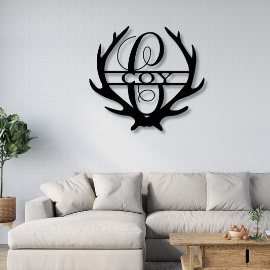 Custom Stag Metal Sign, Personalized Name Metal Sign, Cabin  Decor For Hunter Dad , Indoor Outdoor Hanging, Birthday Gift for Hunter Dad.