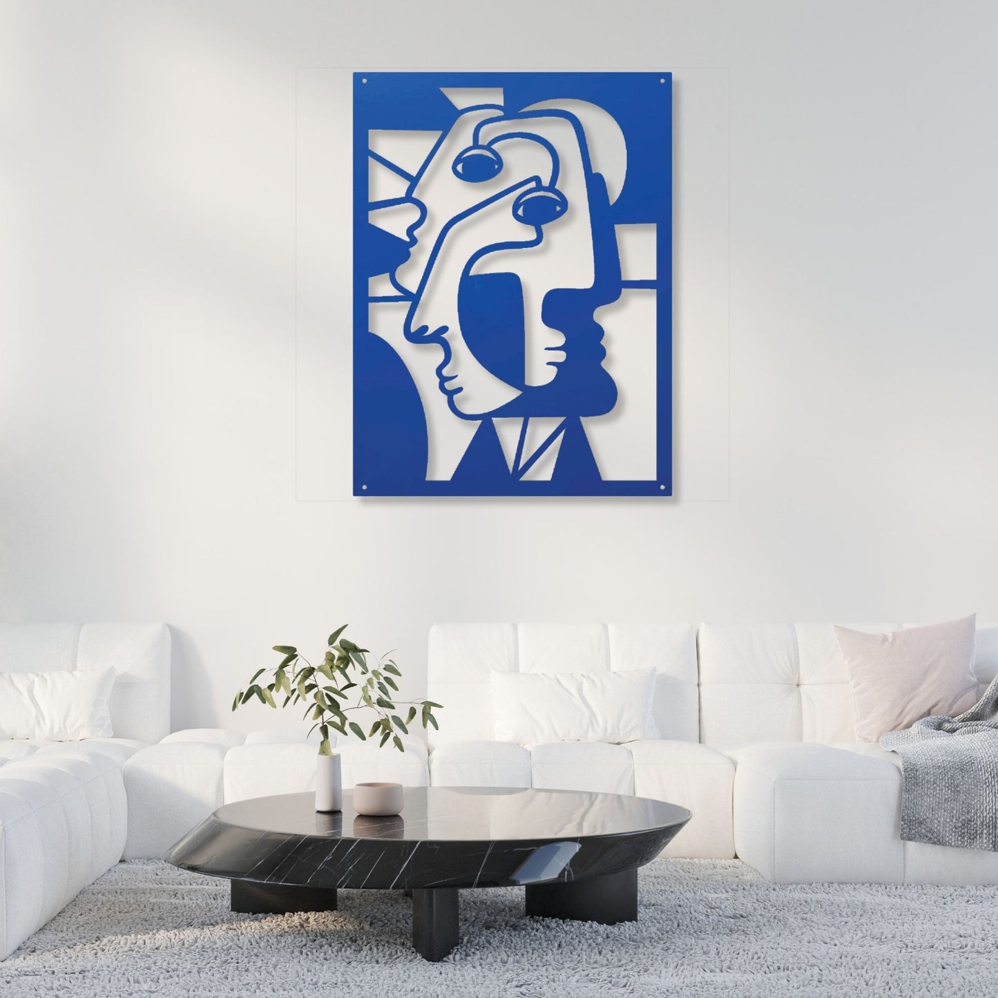 Picasso Metal Wall Art, Abstract Metal Wall Decor, Modern Cubist Art, Artistic Home Decor, Gallery Wall Art, Metal Sculpture Gift