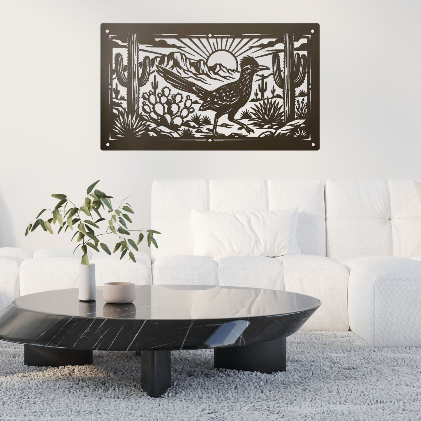 Southwestern Home Decor, Road Runner Metal Wall Art,  Metal Bird Silhouette, Desert Nature Sign, New Mexico State Bird, Outdoor Garden Art