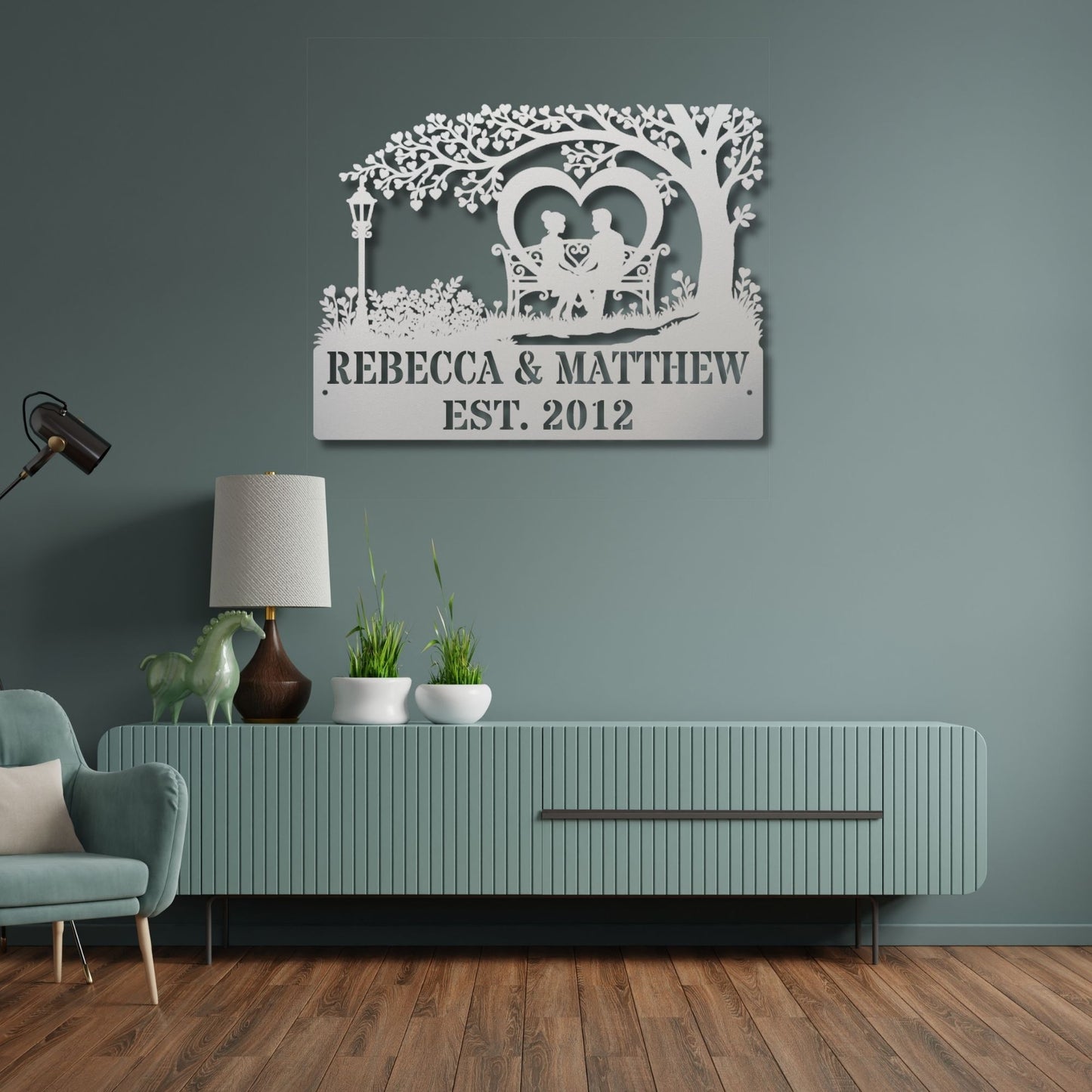 Personalized Couples Metal Sign, Custom Metal Wall Art, Anniversary Gift, Wedding Gift, Mr and Mrs Sign, Home Decor, Romantic Gift Idea