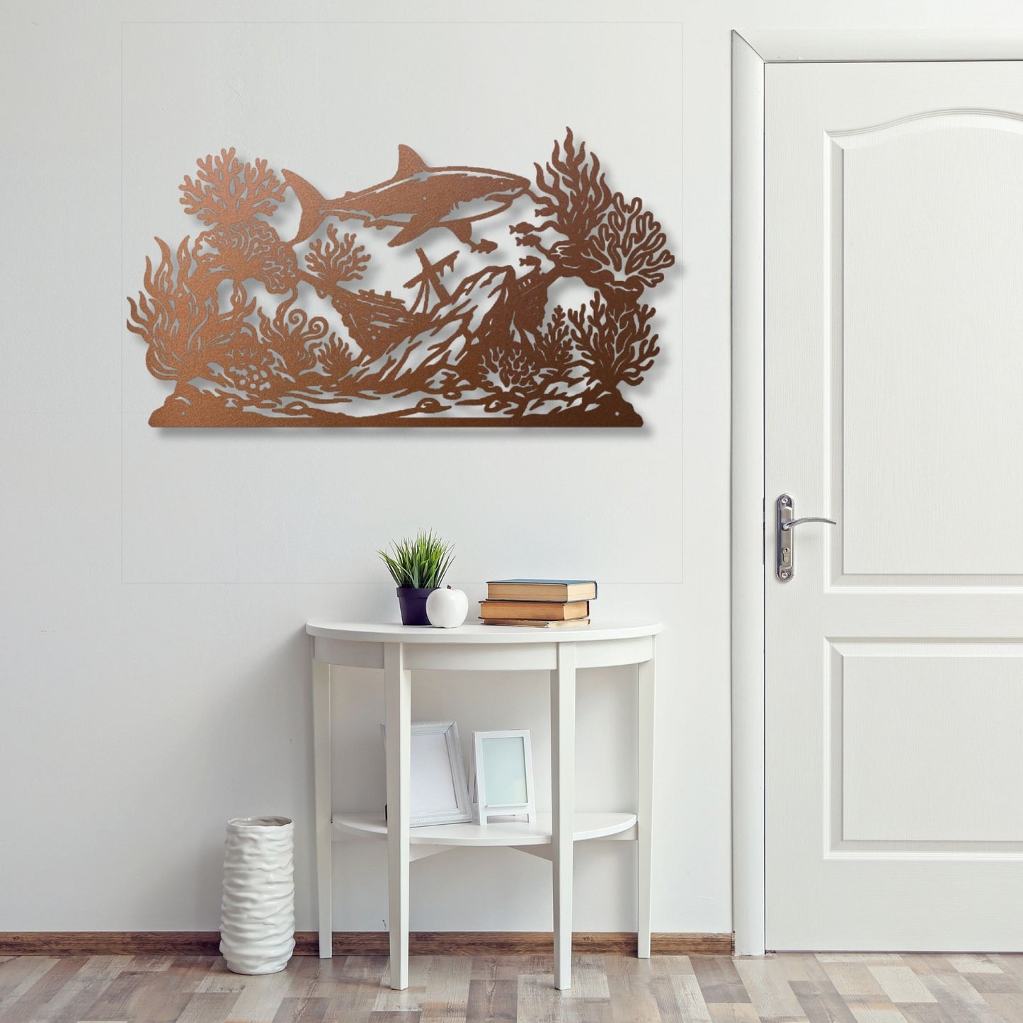Underwater Reef Metal Sign, Ocean Metal Wall Art, Coral Reef Decor, Beach House Sign, Nautical Coastal Decor, Marine Life Wall Hanging