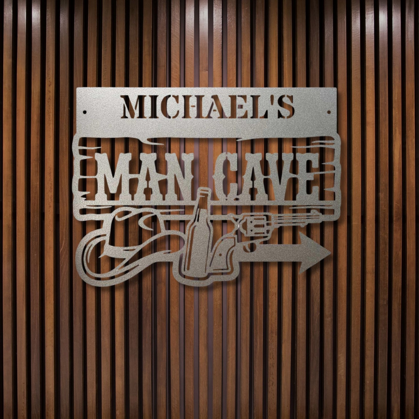 Personalized Bar Metal Sign, Custom Man Cave Name Sign, Home Tavern Decor, Metal Beer Sign, Outdoor Patio Bar Sign, Groomsmen Gift, Pub